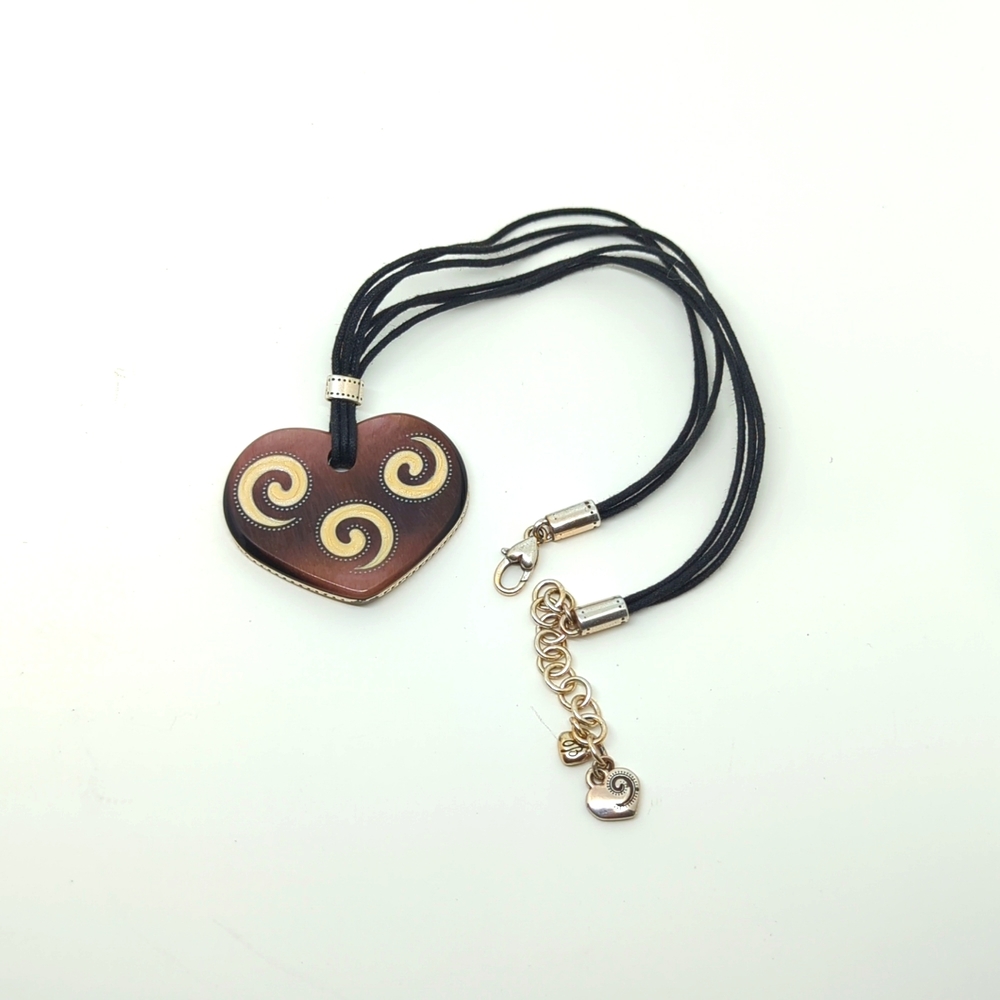 Brighton Reversible Heart Pendant Necklace - Picture 1 of 8